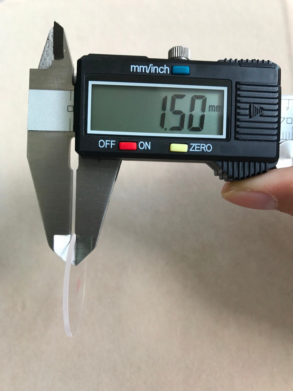 2x FLAT 1.5MM ROUND SAPPHIRE WATCH CRYSTAL GLASS FROM 35.5~37.5MM