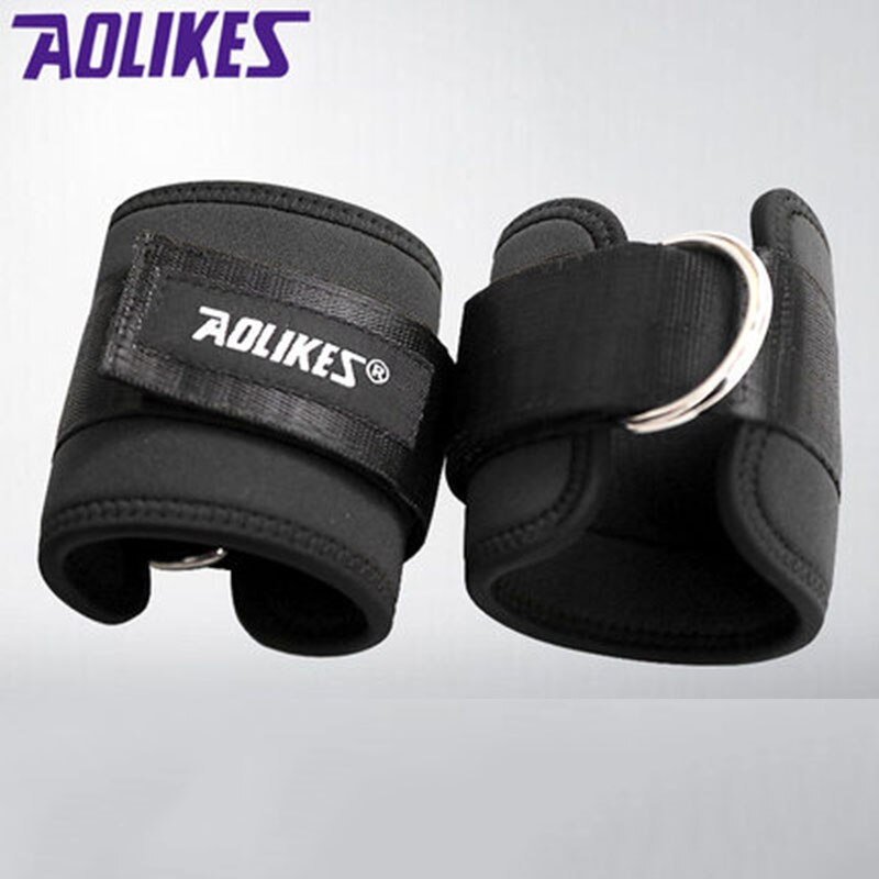 AOLIKES-Correa de anclaje para el tobillo, bandas de resistencia para piernas, entrenamiento de agilidad, para Karate, deportes, ejercicio físico, 1 Uds.: 1PCS Black / Left