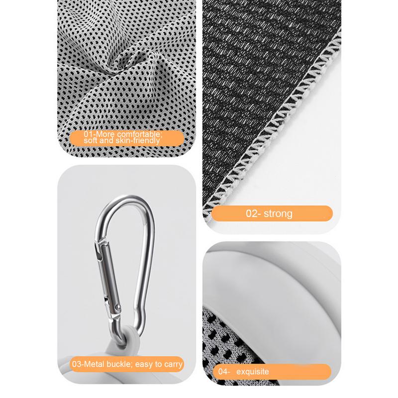 Fitnessstudio Handtuch trainieren Schweiß Handtücher Mit Silikon Lagerung Tasche Atmungsaktive Kühle Handtuch Kühl Handtuch Für Camping Reisen