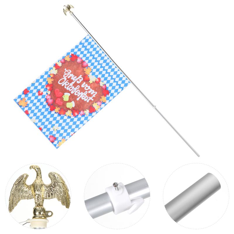 1 Set Vlag Pole Kit Praktische Decoratieve Premium Vlaggenmast Beugel Vlaggenmast Accessoires Vlaggenmast Kruisbloem Voor Garden Home Outdoor