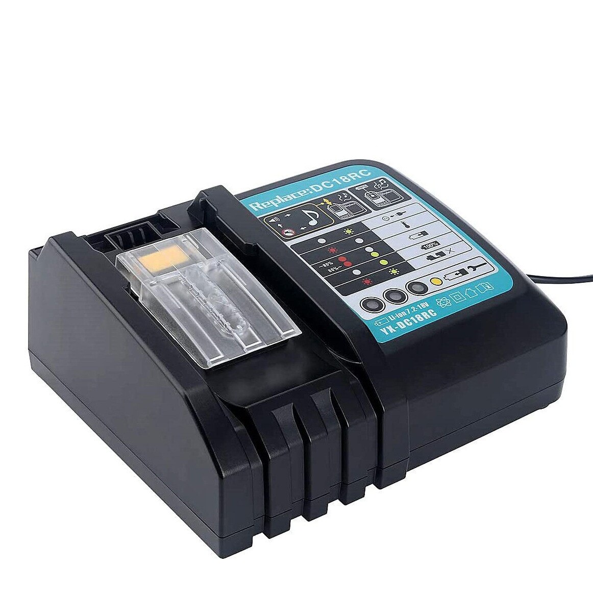 Battery Charger for Makita 18V 14.4V Li-Ion - Quick Charge 3A - DC18RC DC18RA: without USB / UK