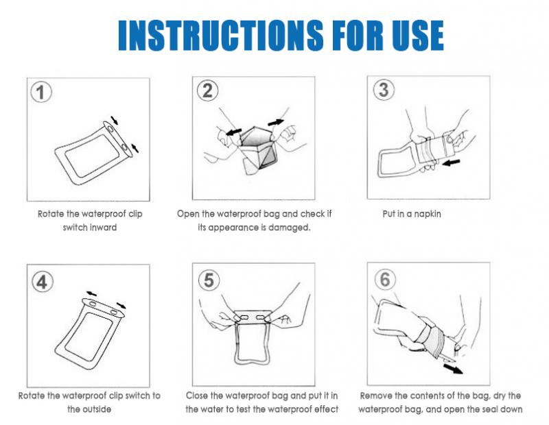 Full View Waterproof Case for Phone Underwater Snow Rainforest Transparent Dry Bag Swimming Pouch Big Mobile Phone Covers