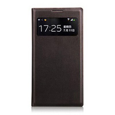 Smart View Flip Cover Leather Phone Case For Samsung Galaxy S4 Mini S4 S 4 S4mini GT I9190 I9192 I9195 I9500 GT-I9190 GT-I9192: S4 / Black