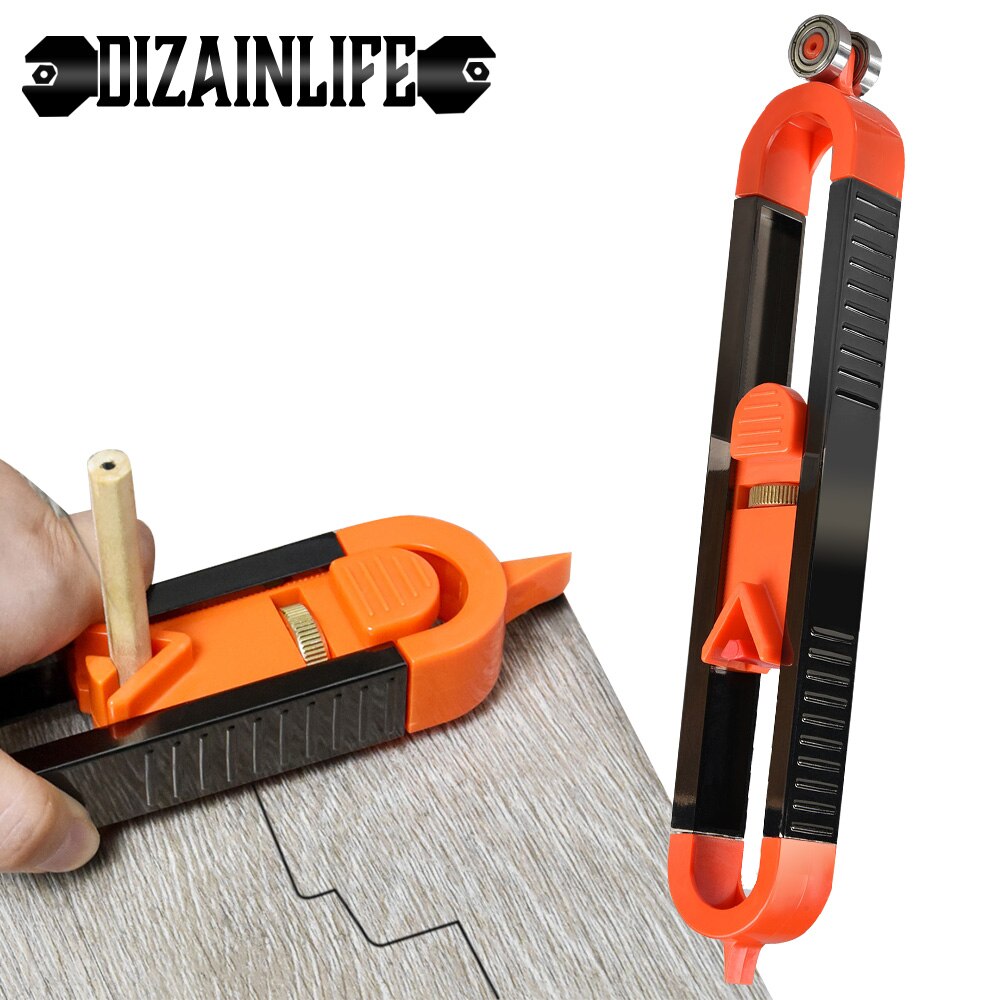 Woodworking Profile Scribing Ruler Contour Gauge with Lock Adjustable Locking Multifunction Measuring Gauge Measurement Tools