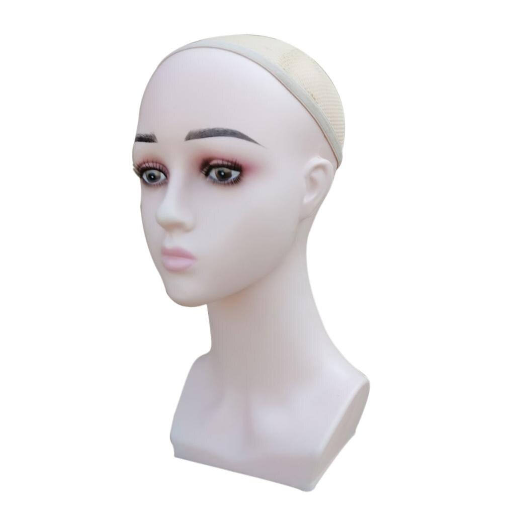 Damen Kunststoff Mannequin Modell Kopf für sterben Anzeige Von Perücken s Sonnenbrille, Kommt Mit Atmungsaktivem Perücke Netz