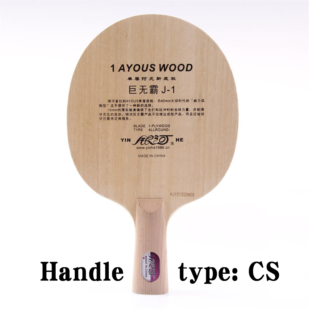 Originele Yinhe Melkweg J-1 J1 J 1 Een Laag Ayous Tafeltennis Pingpong Blade Japanse Penhold: Short CS