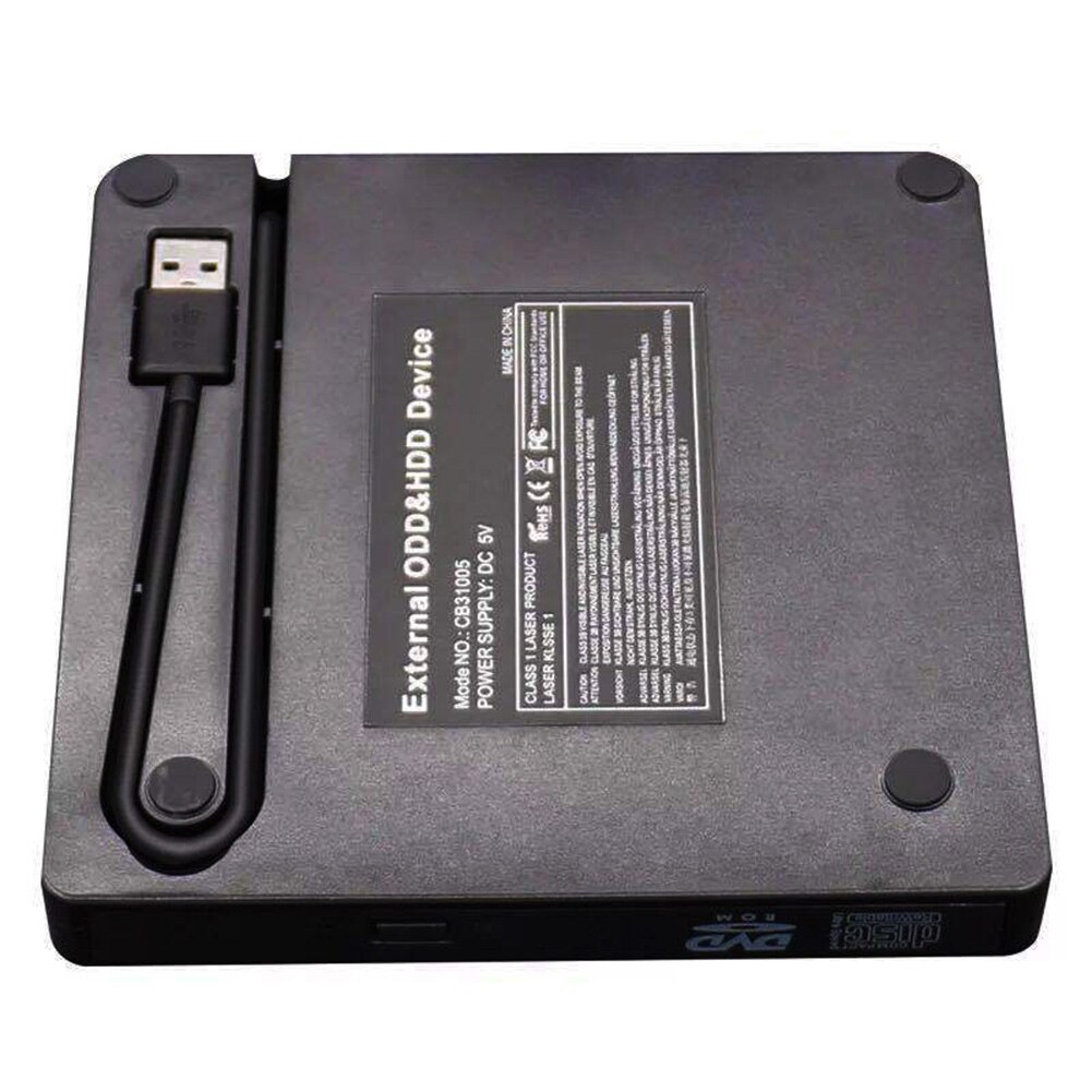 Unidad óptica externa USB 3,0 para ordenador portátil, unidad de DVD externa de alta velocidad para PC, reproductor de DVD