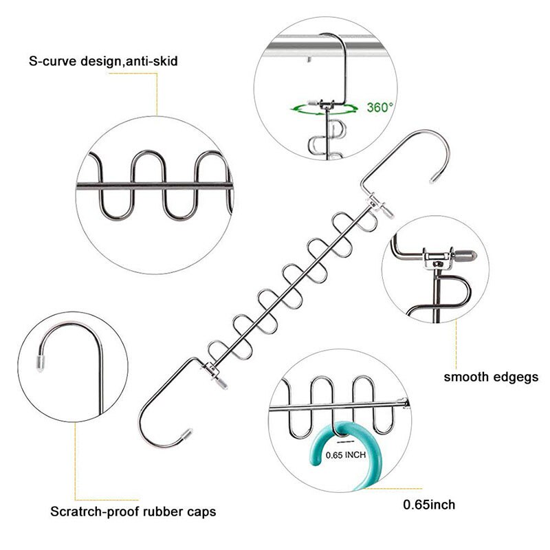 Metal Magic Hangers Space Saving Clothes Organizer Hangers Closet Smart Closet Wardrobe Space Saver