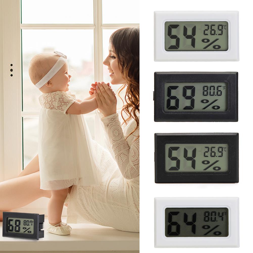 Mini Digitale Lcd-Temperatuur-vochtigheidsmeter Thermometer Hygrometer Indoor Kamertemperatuur Sensor Vlees Thermometer Oven Thermome