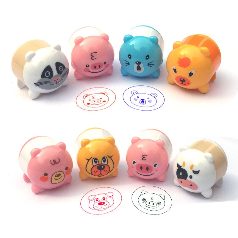 Cartoon Dieren Postzegels Kinderen Speelgoed Kids Seal Voor Scrapbooking Stamper Diy Cartoon Stamper Speelgoed