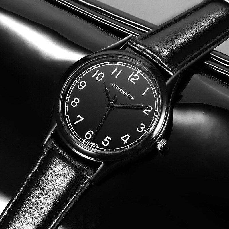 Men Watches Simple Full Leather Watch Masculino Relogio Men's Sports Business Erkek Kol Saati Dress Wristwatch Student Watch2020