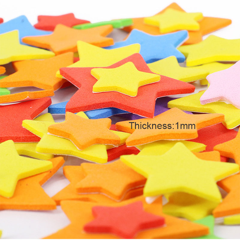 Naklejki 3D z pianki EVA Cartoon Animal Number Star Heart Vehicle Mix Color Samoprzylepne naklejki rzemieślnicze dla dzieci DIY Education Toys Gift