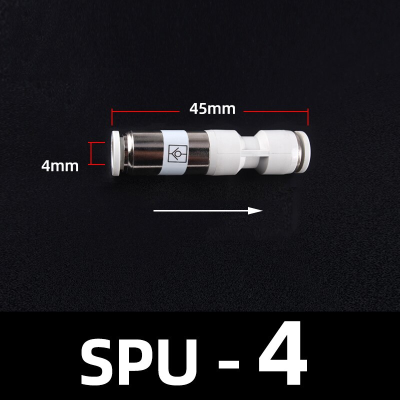 Air Pneumatic Check Valve One Way Non-return Valve Hose Tube One Touch Qucik Fitting Connector Coupling: SPU-4