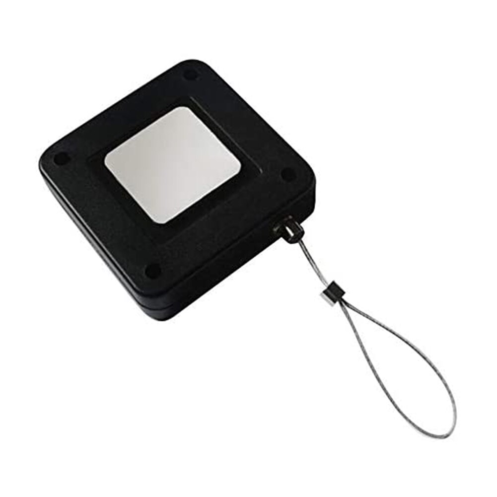 Automatic Door Closer Retractable anti-theft Punch Free Automatic Sensor Door Closer automatic recovery coil anti-theft: Black