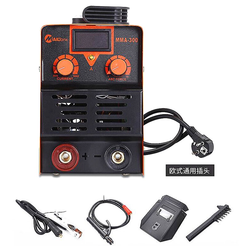 MMA-300 Portable Handheld IGBT Inverter MMA ARC Welding Mini LCD Digital Welders Machine 118A AC220V