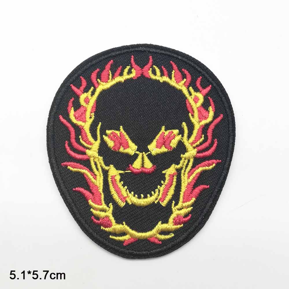 Tape Vrede Whiskey Tango Westworld Brief Schoenen Porg Ijzer Op Geborduurde Kleding Patches Voor Kleding Stickers Kledingstuk: skull in fire