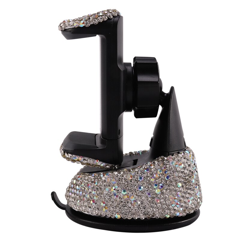 Strass universele super schattige 360 auto voorruit dashboard houder zuig verstelbare telefoonhouder voor gemakkelijk zicht gps sn, voor