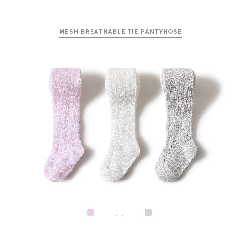 Zomer Mesh Baby Meisje Panty Zachte Ademende Baby Kousen Effen Kleur Elastische Baby Peuter Kinderen Panty 1-3Year