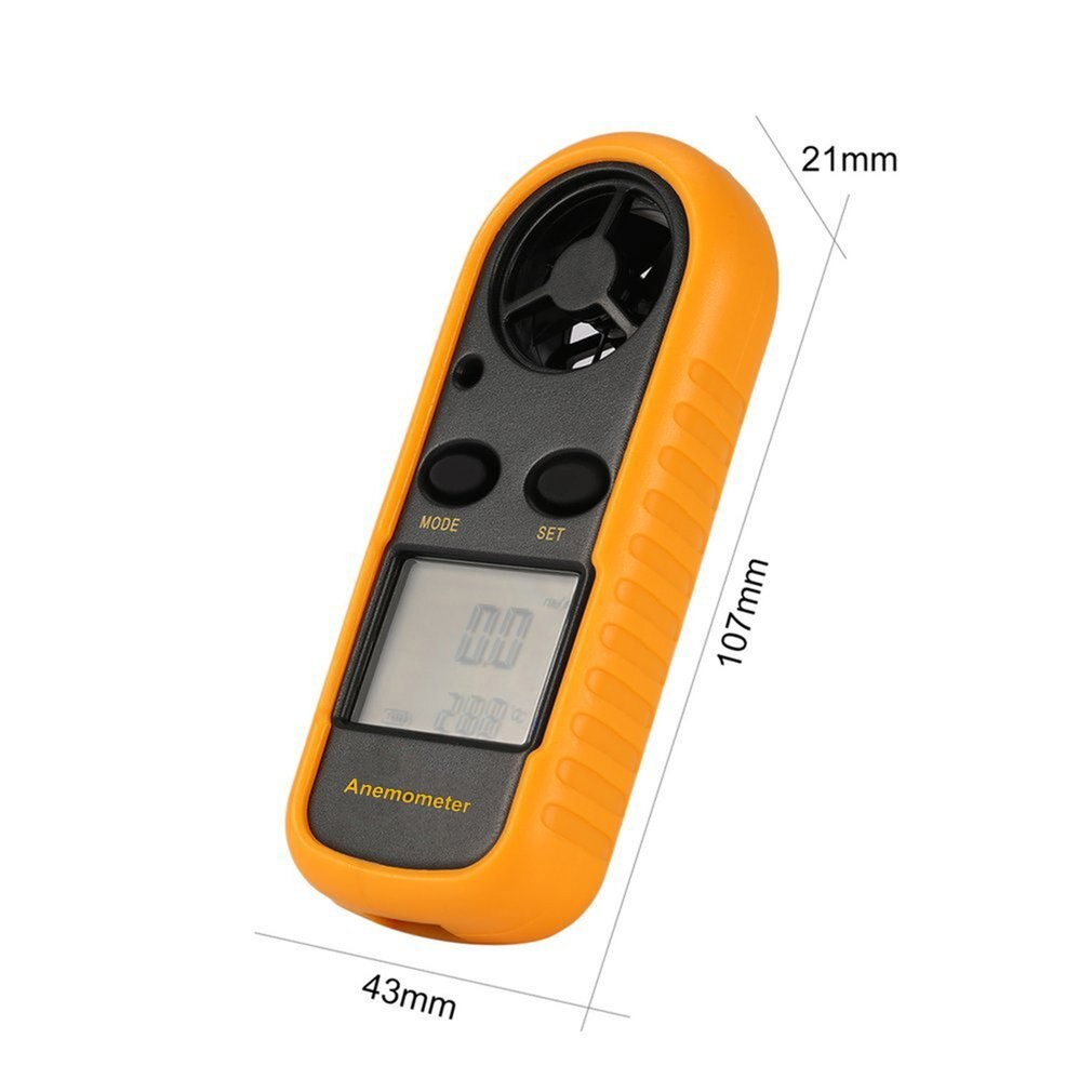 Bbenetech GM816 Digitale Anemometer Windmeter Thermometer Luchtsnelheid Luchtstroom Temperatuur Wind Gauge Met Lcd Backlight
