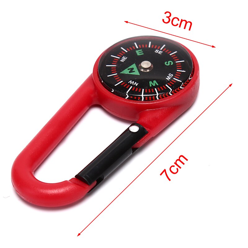 1pc portable carabiner compass 7x3cm multifunctional hiking compass suitable for camping hiking trip rock climbing