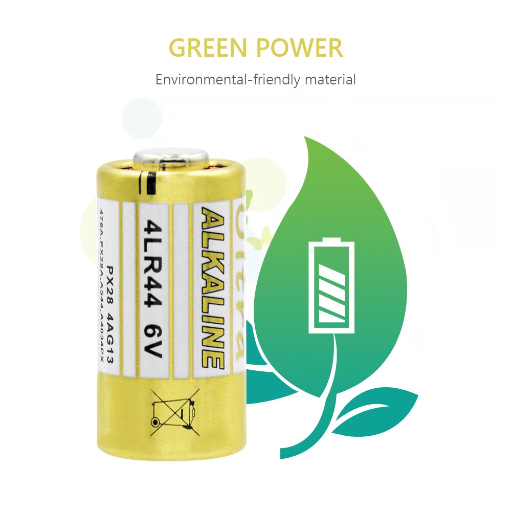 10PCS 150mAh 6V 4LR44 Battery 4A76 A544V 4034PX PX28A L1325 4AG13 Alkaline Duty Battery Primary and Dry Batteries For Dog Collar