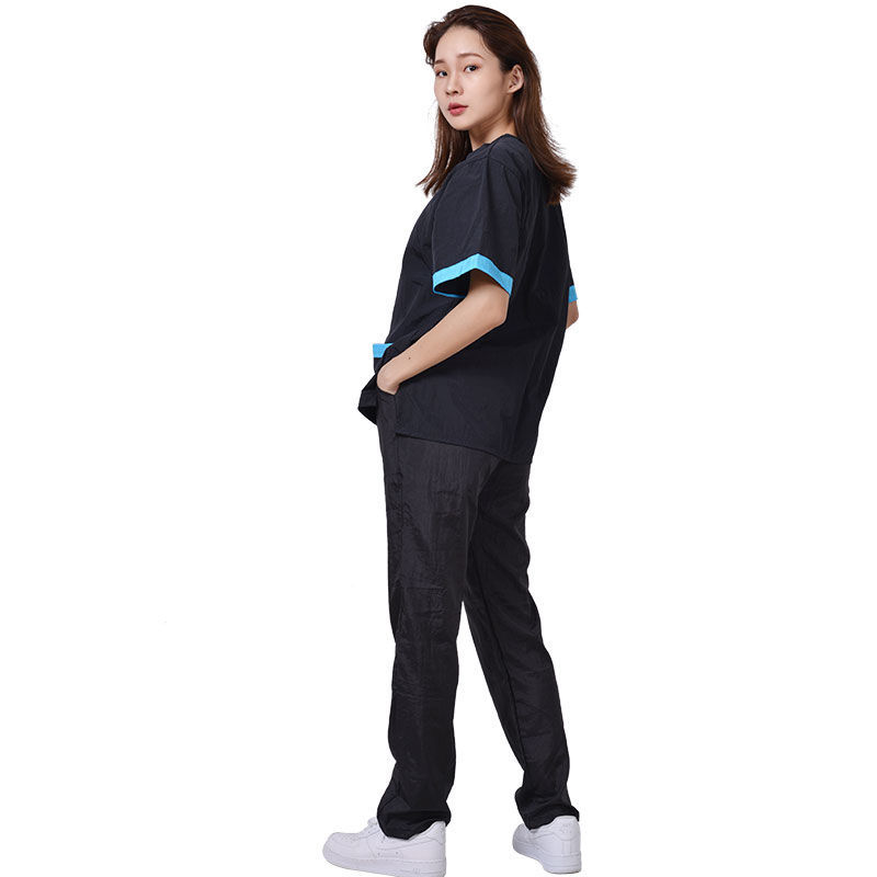 Pet Groomer Anti Hair Overalls Pets Shearing Non Sticky Hair Work Clothes Breathable Suit Anti Static Beautician Uniform Y0621