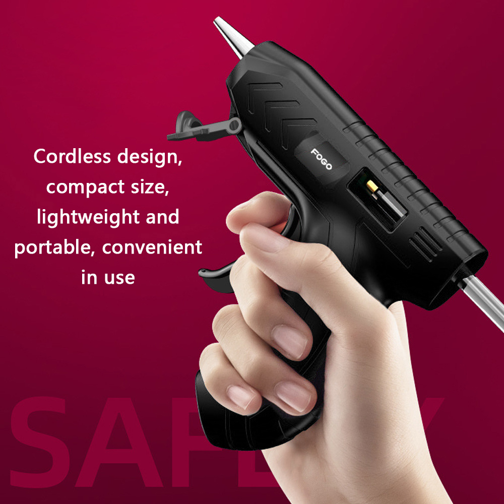 Cordless Melt Glue Machine USB Rechargeable Craft DIY Repairing Tool Kits with Glue-Stick