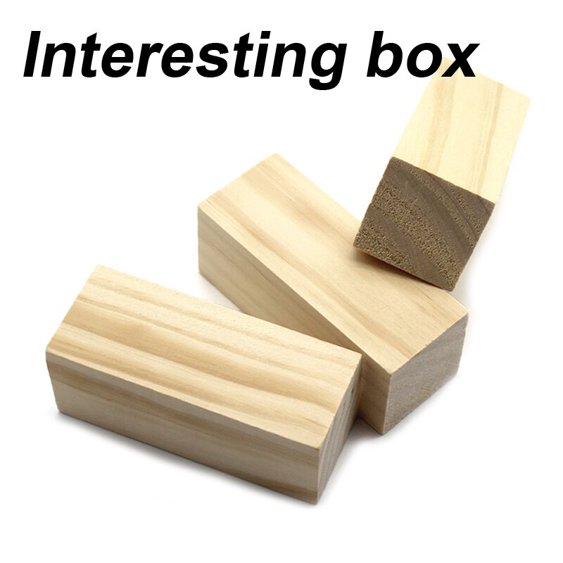 Dennenblok 4 * 4 * 10cm massief hout ruw hout staaf rechthoekig hout kolom steun hout doe-het-zelf handleiding model materiaal