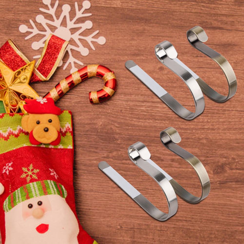4 Stuks Kerst Haard Deur Sokken Sleutel Kleding Rekken Thuis Keuken Haak Hangers