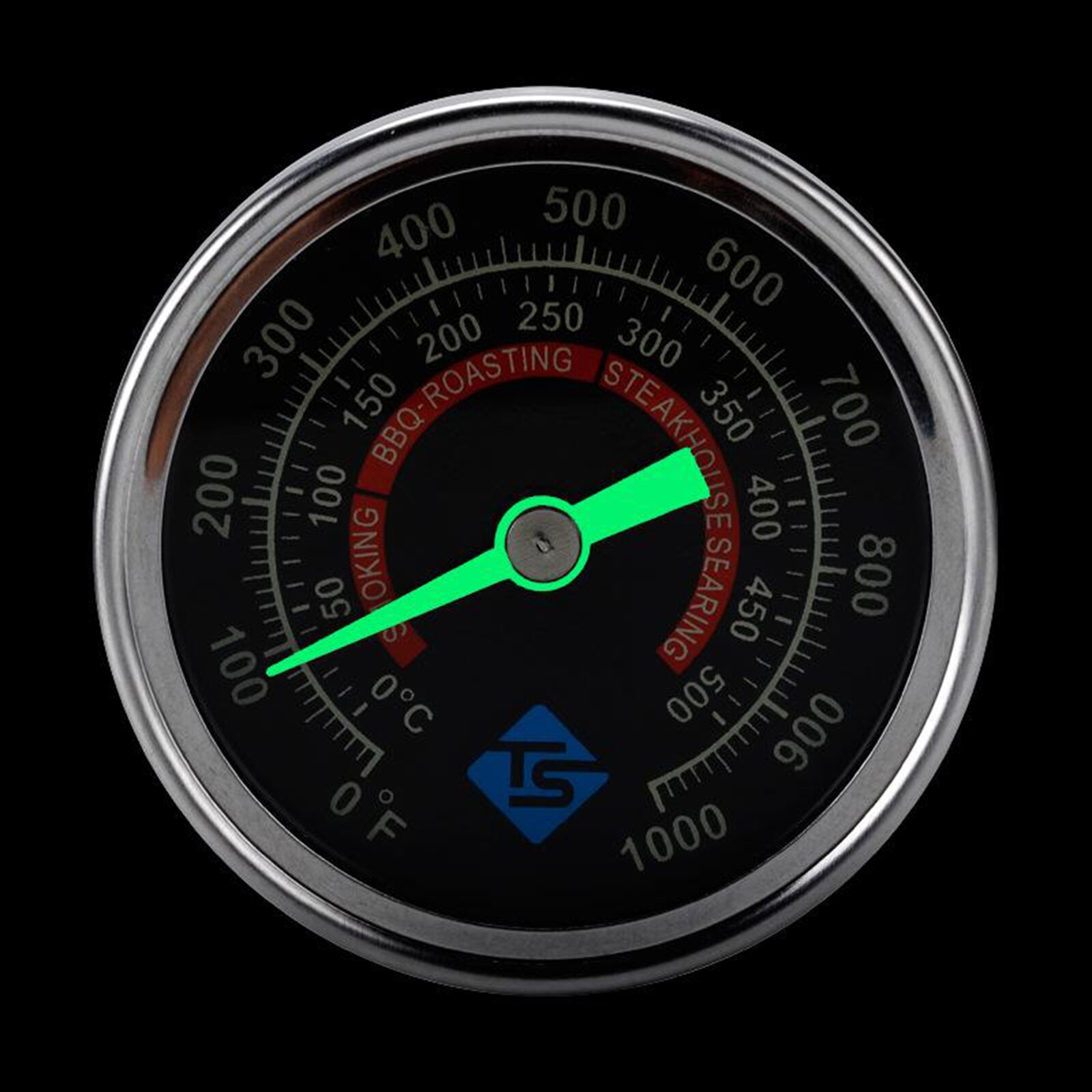 Celsius Stainless Steel BBQ Smoker Grill Thermometer Temperature Gauge Barbecue Kitchen Bakeware Thermomer