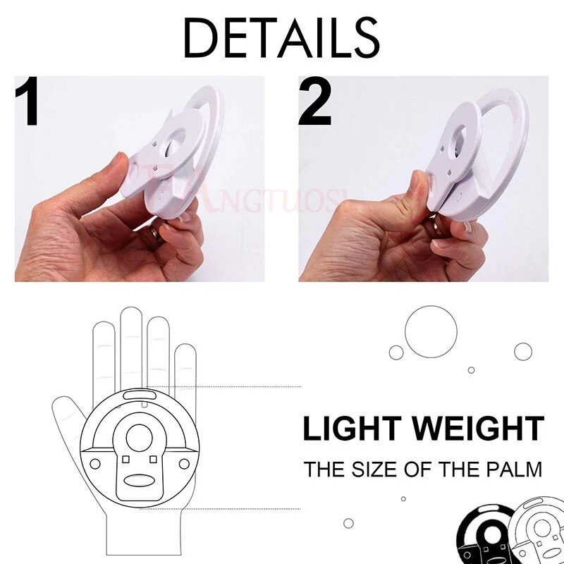 Selfie LED Ring Fill Light Portable Mobile Phone 36 LEDS Lamp 3 levels Lighting Luminous Ring Clip For Cell Phones