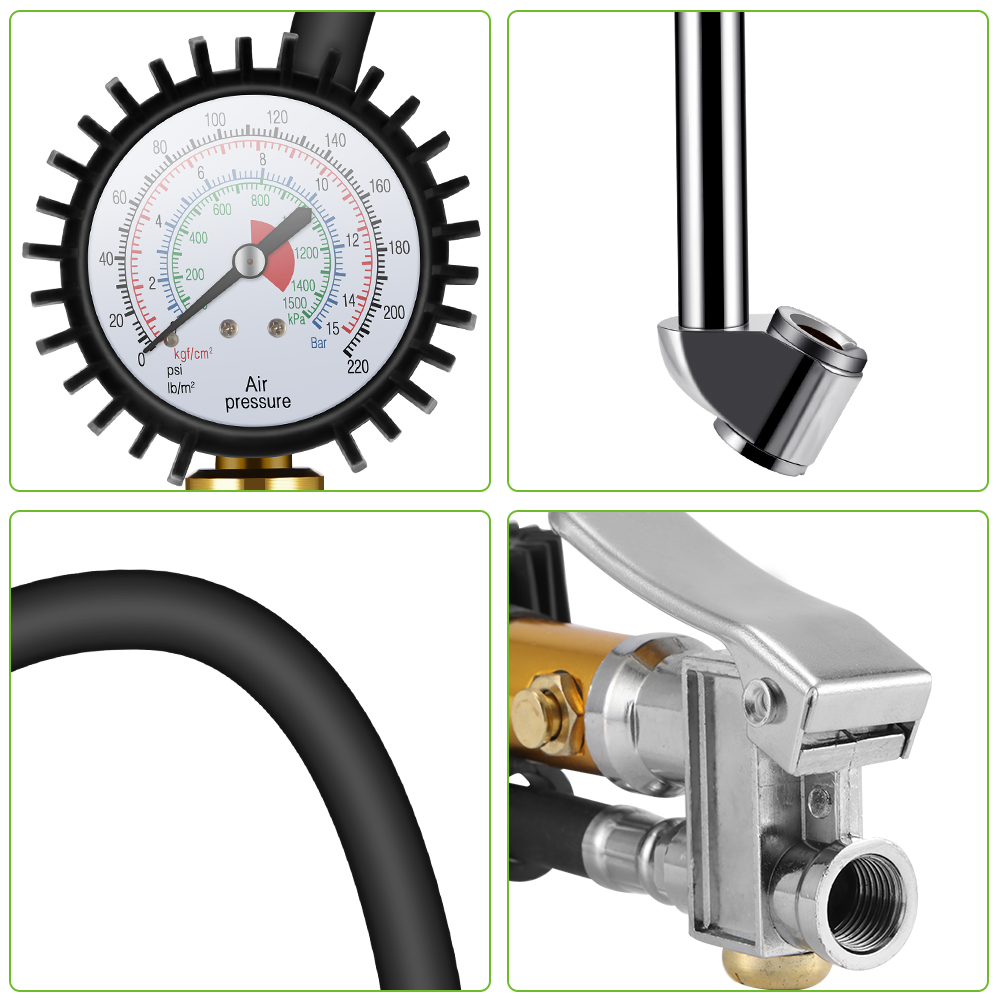Inflador de neumáticos 3 en 1, con función de , Digital, 220 PSI, para SUV, bicicleta, autocaravana, motocicleta, coche y camión