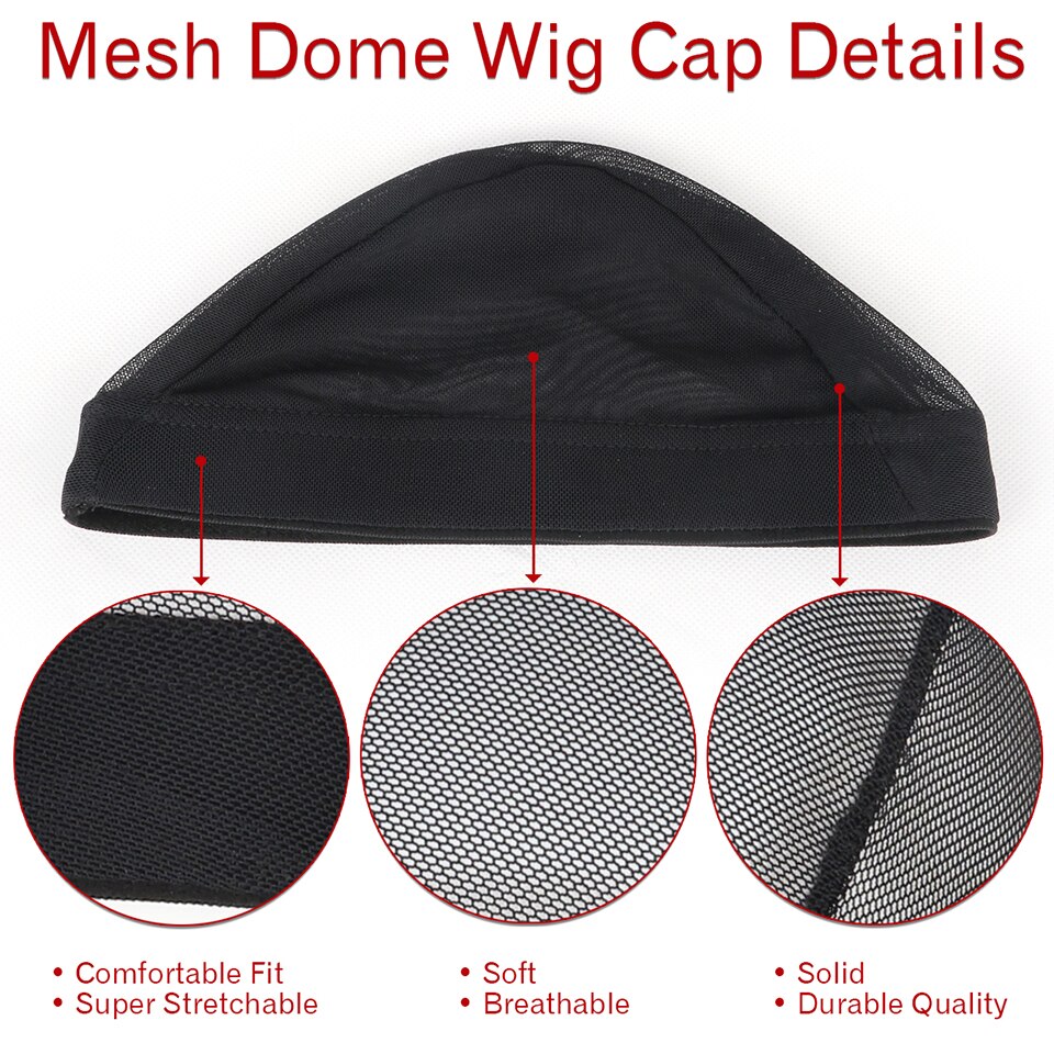 Spandex Dome Cap For Wig Making Snood Nylon Strech Hairnets Wig Caps For Making Wigs Glueless Hair Net Wig Liner