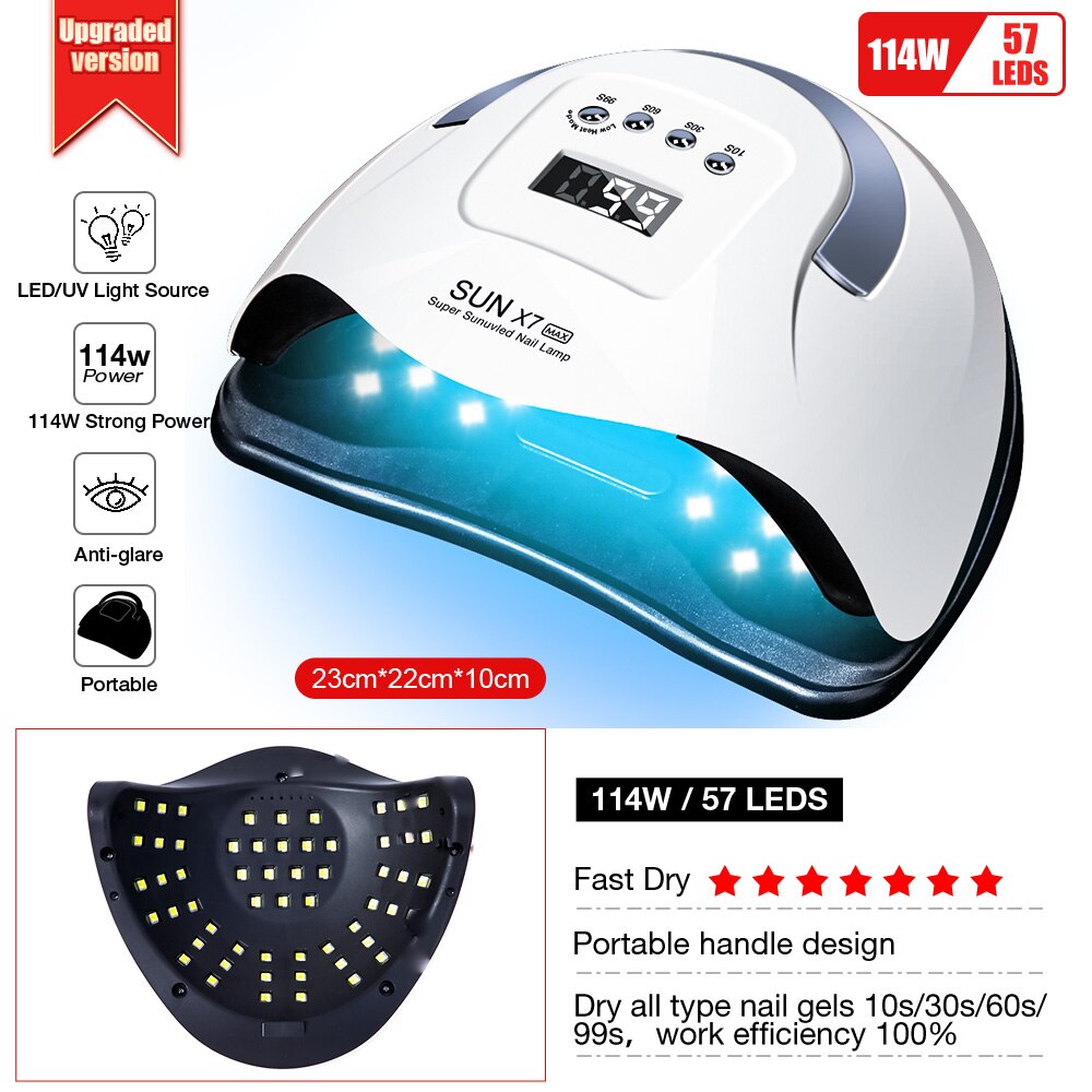 Dmoley Uv Led Lamp Nagel Droger 90W/72W Voor Alle Soorten Gel 45/36 Pcs Led Lamp Voor nagels Nail Art Manicure Gereedschap