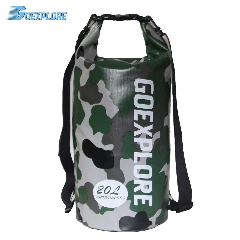 Goexplore River Trekking Bags 20L Outdoor Floating Boating Camping Rafting Kayaking Swim Waterproof Dry Bag Sack Pack Backpack