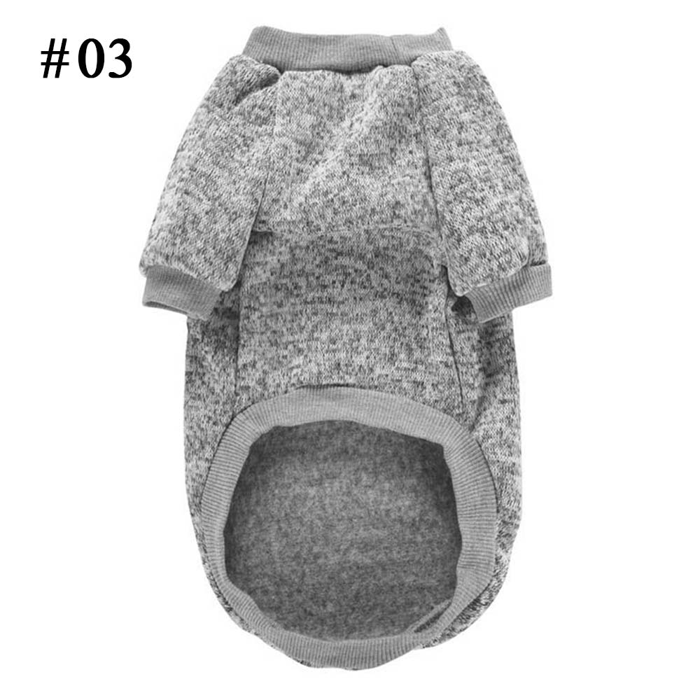 Hond Gebreide Trui Huisdier Trui Kat Truien XS-L Acryl Garen Comfortabele Mode Klassieke Winter Herfst Honden Jas: Grey / L