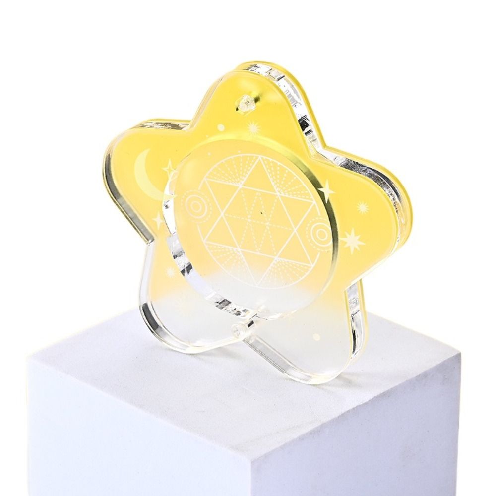 Japanese-Style Anime Badge Storage Box Mini Cartoon Badge Display Cases Acrylic Badge Protector Cover Anime Collector's: Gold