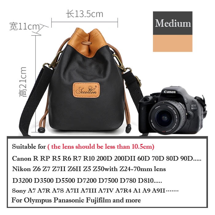 Odporna na wstrząsy torba na aparat do Fujifilm XT5 XT4 XT3 X-E3 XE4 XS10 X100F XA5 Olympus E-M5 II EM5III EM10 EP7 etui pokrowiec ochronny: Ciemny Khaki