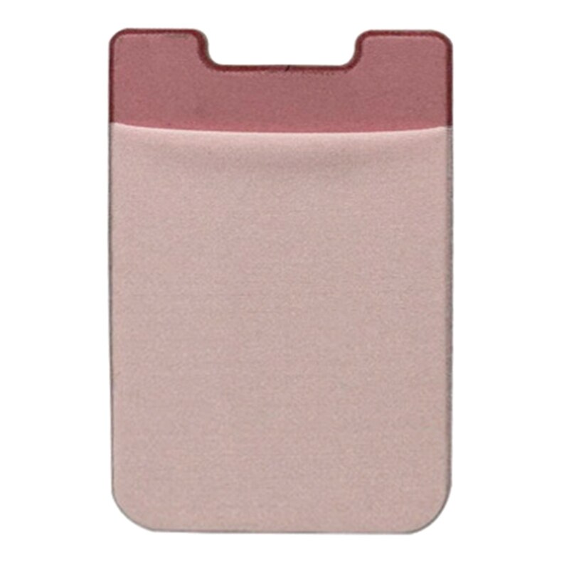 Mannen Vrouwen Magnetische Kaarthouder Voor Mini Phone Case Back Veilig Wallet Card Pocket Houder Slots Bag 5 Kleuren: Roze