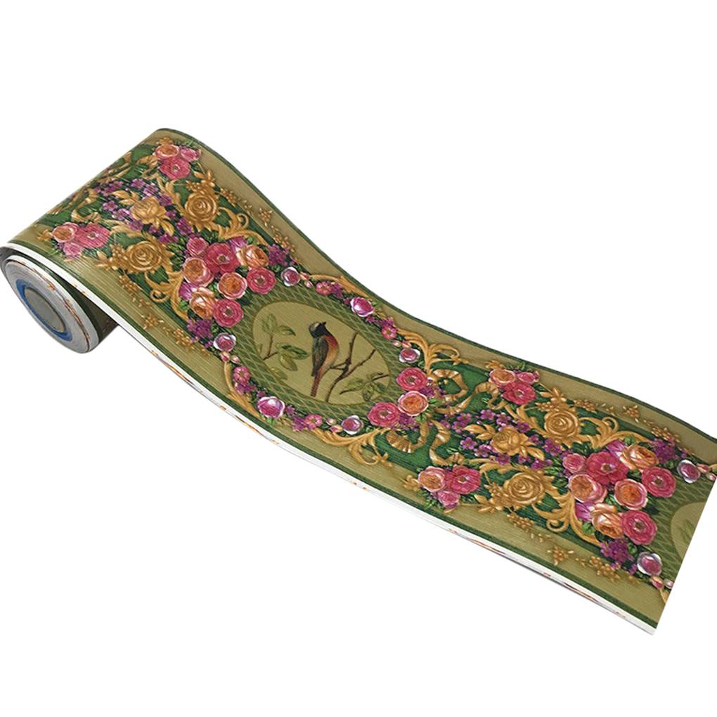 Self-Adhesive Waterproof 3D PVC Wall Sticker Kitchen Bathroom Kicking Line Waistline Wallpaper Borders Removable Stickers Decor: 2