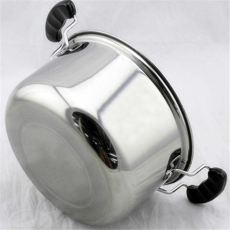 American style stainless steel high pot soup pot congee Pan Pan induction cooker universal pot large capacity pot cooking pot