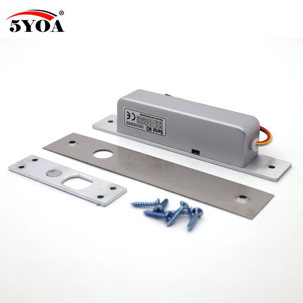Electric Bolt Mortise Door Lock Electronic intelligent Stainless Steel Heavy-duty Fail-Safe Door Access Control Security