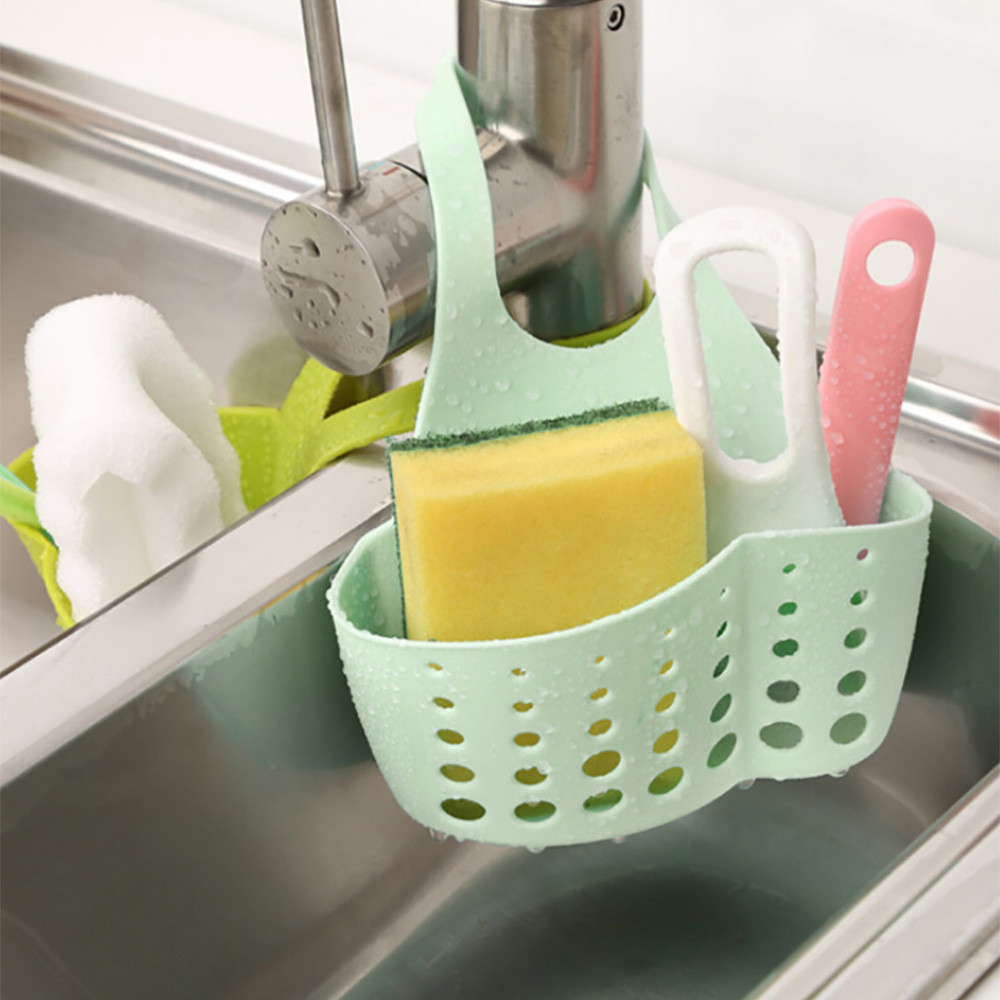 1pcs Kitchen Dish Cloth Sponge Storage Bag Sink Holder Holder Soap Portable Home Hanging Drain Bag Basket Bath Storage Tools