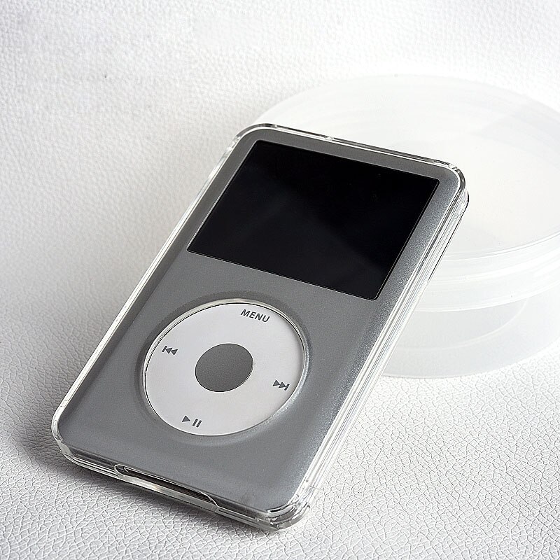 Kristall genomskinlig pc hårdfodral för ipod classic 6th 80gb 120gb 7th 160gb caso fullt skyddande skal tjocklek 10.5mm