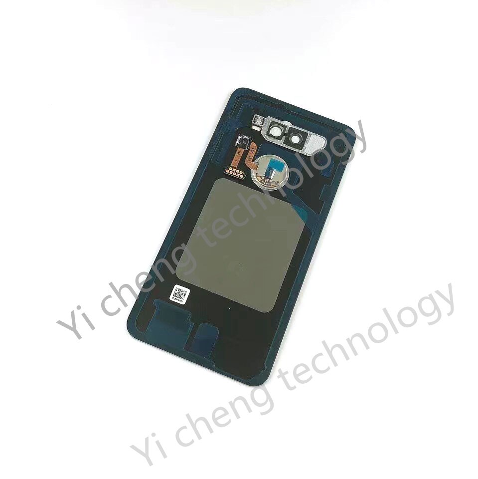 Cubierta trasera de batería para LG V30 + Plus H930 H930G, carcasa de Panel de vidrio para puerta trasera, con pegatina adhesiva, piezas de repuesto