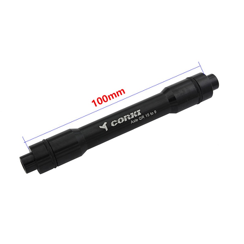 Cykel forhjul aksel adapter gennem aksel  qr 15mm adapter 9mm thru release spyd tønde aksel konverter quick release 30g