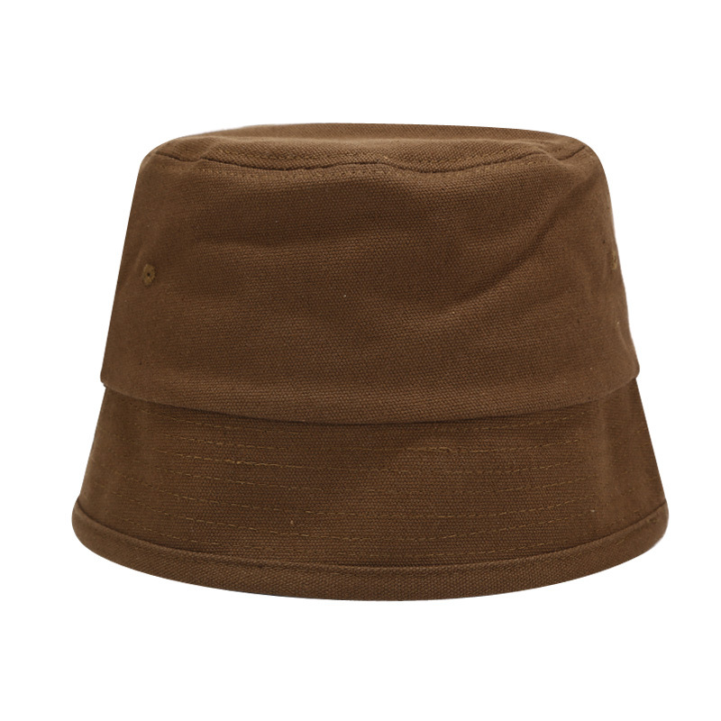 Effen Kleur Retro Emmer Hoed Bekken Hoed Mannen En Vrouwen Straat Trend Puur Katoen Visser Hoed Zon Voorkomen hoeden