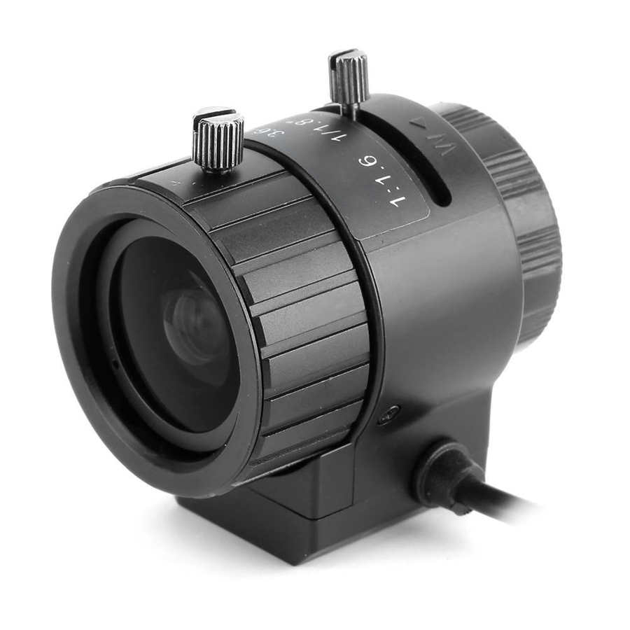 Automatic Aperture Lens 1/1 8 6MP 3 6-10mm Length Replacement for Security CCTV Camera