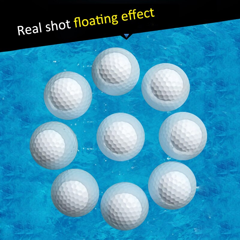 Golfbollar för män och kvinnor syntetiskt gummi sarin material golf flytboll inte sjunka i vatten träningsboll