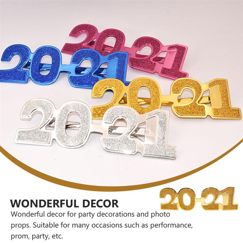 6 Paar Jaar Brillen Modieuze Brillen Prop Kostuum Brillen Decor